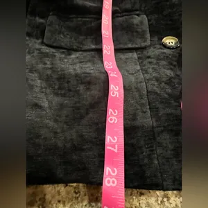 COMMENSE Retro Velvet Blazer COLOR - Black, Size Small NWT Oversized thumbnail 5