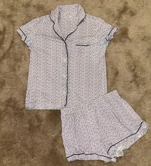 Roller Rabbit Lilac Hathi Elephant Polo Pajamas Purple Size XS Pima Cotton thumbnail 2