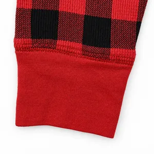 PINK Victoria's Secret Sleep Set Waffle Knit Women M Red Black Buffalo Plaid thumbnail 9