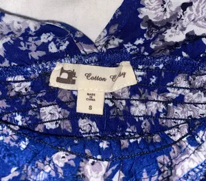 Cotton Candy LA Floral Crop Top thumbnail 2