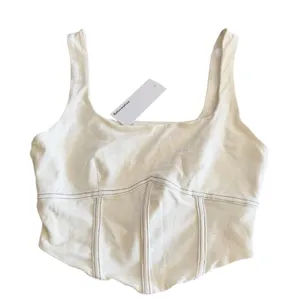 Reformation bustier style top in cream NEW thumbnail 2