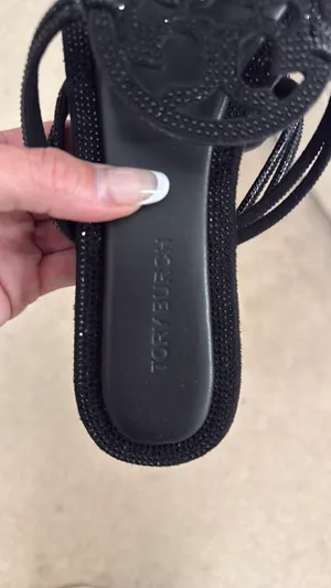 Tory Burch Sandals Miller Embellished Black thumbnail 9