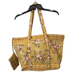 April Cornell Isabella’s Journey quilted tote weekender travel diaper bag thumbnail 1