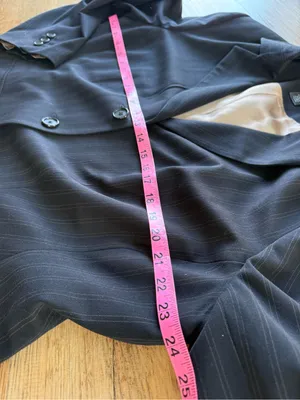 Style & Co. Navy Pinstripe Women's Blazer thumbnail 4