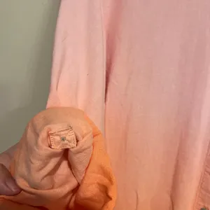 J. Jill Blouse Top Button Front Shirt Pink Orange Gradient Linen Blend Size XL thumbnail 3