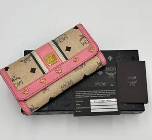 MCM MCM Multicolor Visetos Coated Canvas and Leather Long Trifold Wallet thumbnail 1