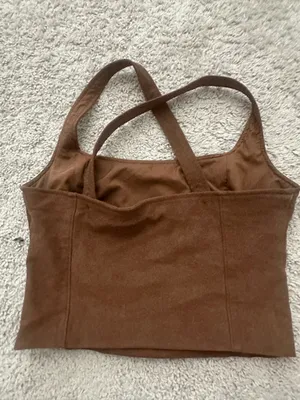 Abercrombie suede tank top thumbnail 3