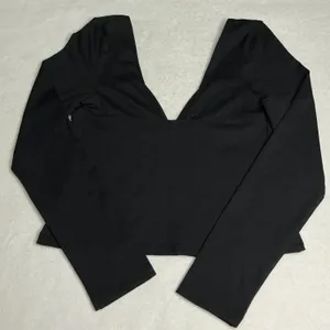 Intimately by Free People Duo Corset Long‎ Sleeve Black Cami Women Medium thumbnail 4