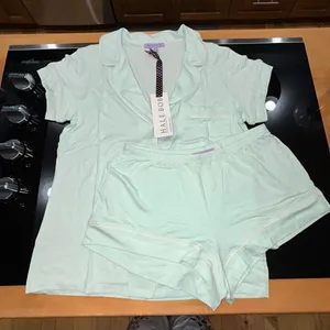 Hale Bob 2-piece short sleeve pajama set light green size S‎ thumbnail 2