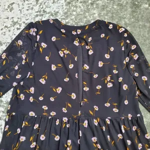 AFRM Long Sleeve Mesh‎ Babydoll Floral Dress thumbnail 9