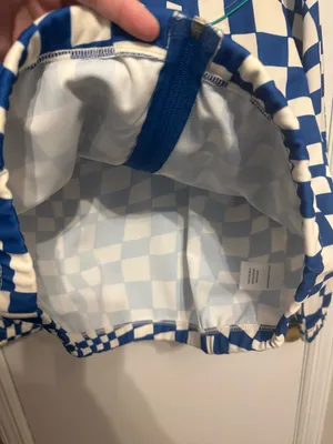 MELODY EHSANI Womens Track Jacket In Checked Blue Size Small thumbnail 5