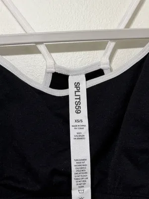 NWT Splits59 Loren Seamless Bra XS / Small NEW black S thumbnail 3