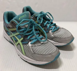 ASICS GEL-Contend 3 Shoes Womens 9 Gray Teal Mesh Running Sneakers T5F9N thumbnail 1