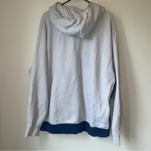 Nike Gray and Blue Colorblock Sweatshirt Athletic Fit thumbnail 5