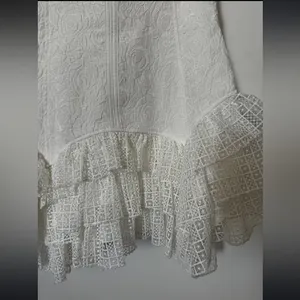 By Anthropologie sleeveless ruffle mini dress thumbnail 9