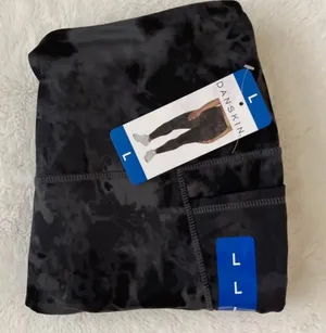 Danskin Ladies High Rise 7/8 Tie Dye Legging with Pockets, Large (12-14) thumbnail 10