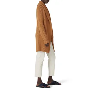 KF/KaufmanFranco‎ x RTR Camel Knit Sweater Coat Size Small Brown Chunky Cardigan thumbnail 3