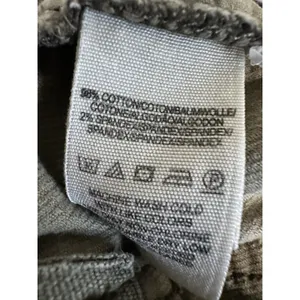 Free People Corduroy Motto Zippers Olive Green Ankle Pants Jeans size 4 thumbnail 4