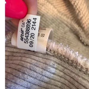 Aerie Gray Camo Oversized Crew Neck Sweatshirt‎ Ribbed Panels Small thumbnail 6