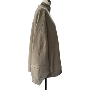 Xersion Women's Plus 2X Oversized Half Zip Pullover Sweatshirt Tan NEW thumbnail 3