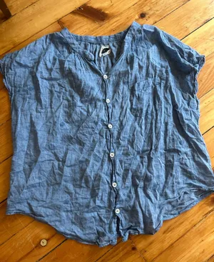 Bsbee Denim Blue Ollie Shirt Size small cotton thumbnail 1
