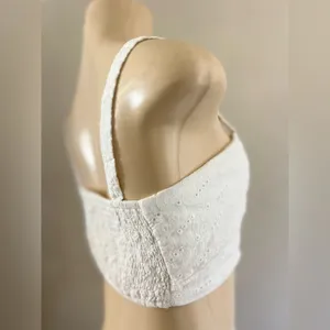 EN CRÉME women’s western / bohemian crop top size med thumbnail 4