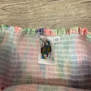 Queen of Sparkles rainbow tie dye smocked party club shorts‎ size xs thumbnail 4