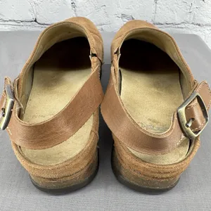 Dansko Merrin Clogs Size 39 US 8.5 Tan Suede Heel Strap Cork Midsole thumbnail 11