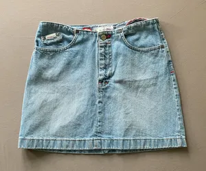 Y2K Ecko Red Low Rise Mini Denim Skirt thumbnail 1