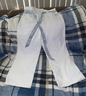 $205 Womens White Casual Wide Leg Jeans Denim Pants US Size 33 thumbnail 1