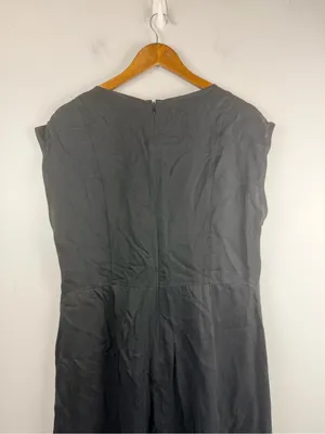 New Madewell Seamed Wide-Leg Jumpsuit in black size 14 thumbnail 6