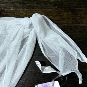 Forever 21 NWT White Mesh Swim Coverup Skirt thumbnail 3