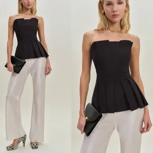 REFORMATION Ashlyn Strapless Black Top Size 6 thumbnail 2