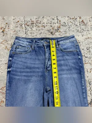 Judy Blue High Waist Tummy Control Release Hem Flare Jeans size 9/29 tall thumbnail 8