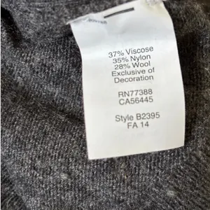 J. Crew Wool Blend‎ Sweater Sz M Gray Black Elbow Patches Two Tone Side Button thumbnail 6