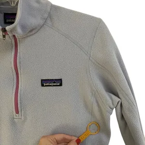 Patagonia Micro D 1/4 zip lavender fleece pullover sweatshirt‎ women’s S thumbnail 3