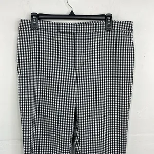 Lauren Ralph Lauren pants Black white Check Gingham print Size 10 thumbnail 2
