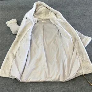 Cozy Hooded Coat with Faux Fur Trim Size‎ M thumbnail 7