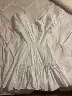 Showpo, White, Dress, Puff Sleeves, Small thumbnail 2