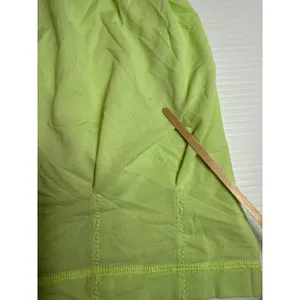 Lululemon Size 6‎ Neon yellow green Athletic Tank Top Built-In Bra Activewear thumbnail 2