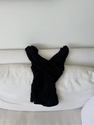Abercrombie & Fitch Black Draped Camisole thumbnail 4