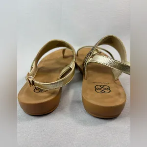 Daisy Fuentes JOLIEN 9 Gold and Tan Leopard Sandals thumbnail 5