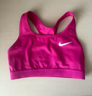 Nike DRI-FIT RACER BACK SWOOSH BRA - pink and white thumbnail 2