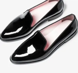Everlane E2 patent leather smoking loafer thumbnail 1