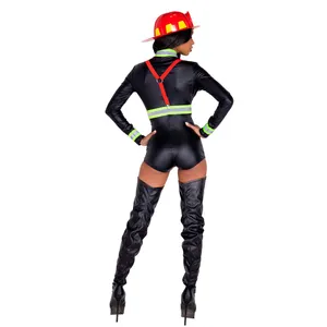 NEW Roma Hot Fire Woman Sexy Firefighter Halloween Costume Size Medium thumbnail 6