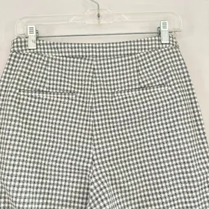 Wilfred Aritzia Gingham Wide Leg Trousers Black White‎ Checkered Side Zip Small thumbnail 7