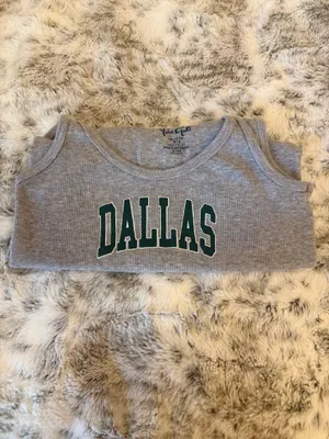 John Galt Brandy Melville Dallas Tank - Gray thumbnail 5