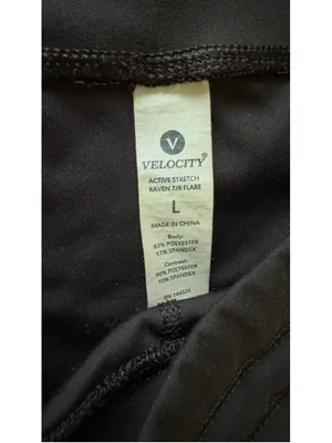Velocity Active Stretch Raven 7/8 Flare Pants in Brown, Size L thumbnail 7