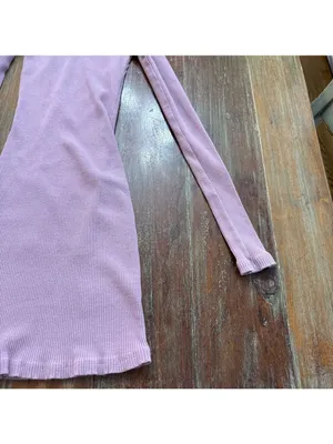 Free People FP Beach Bonfire Ribbed Mini Dress Lilac S thumbnail 4