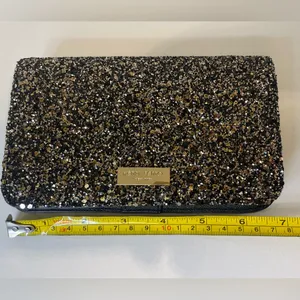 Henry Bendel‎ Sparkling Black Phone Case Wallet thumbnail 9